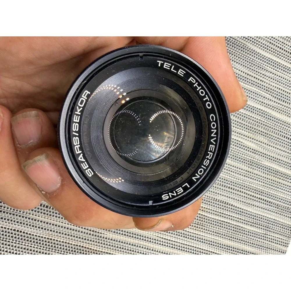 Sears‎ Sekor Wide Angle Telephoto Conversion Lens Set for Auto 500 Case Japan